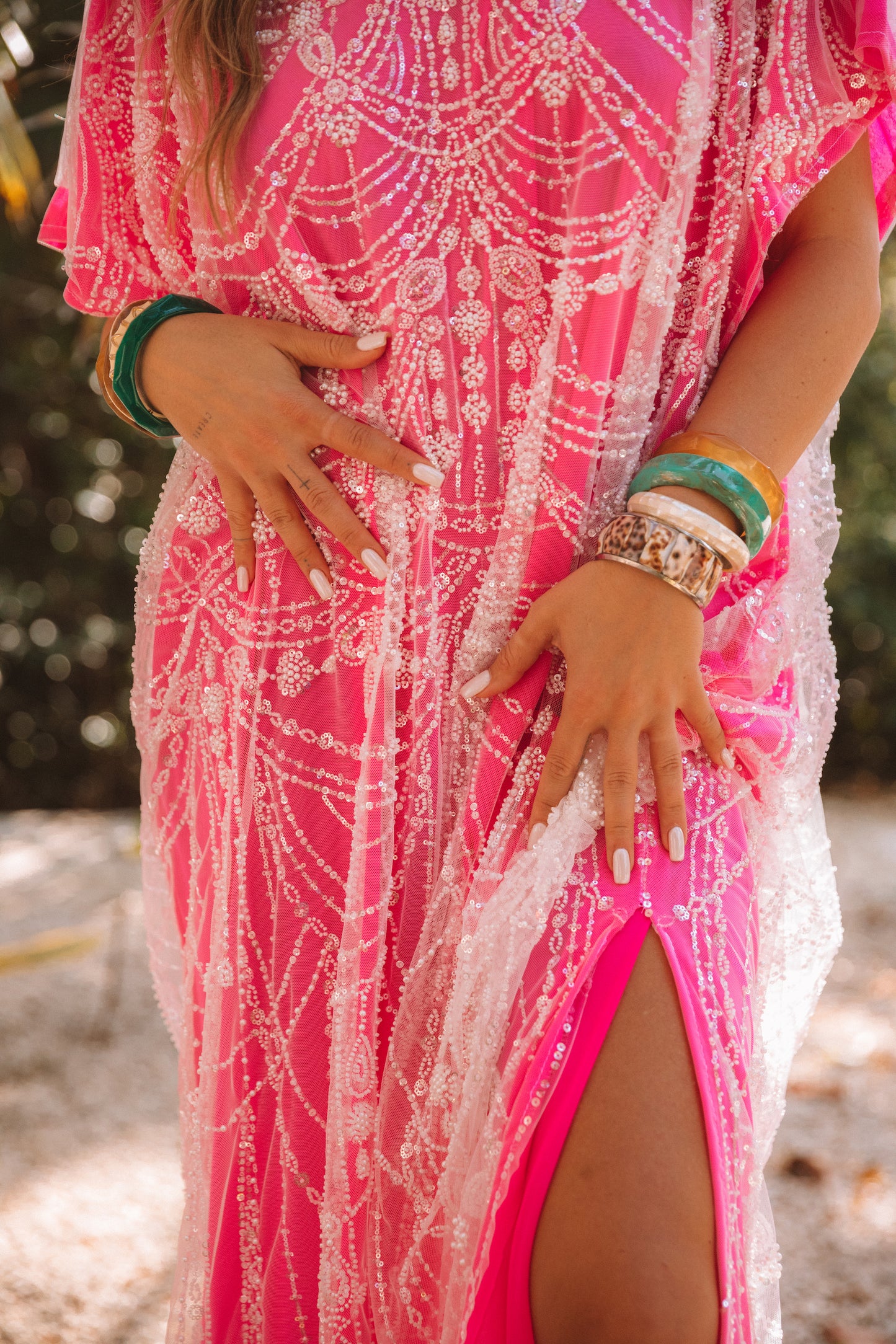 Pink Lotus Kaftan